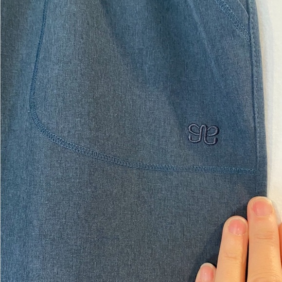 Albion womens XXL smoky teal Jetsetter jogger pull on high waist zipper ankle - Picture 7 of 14